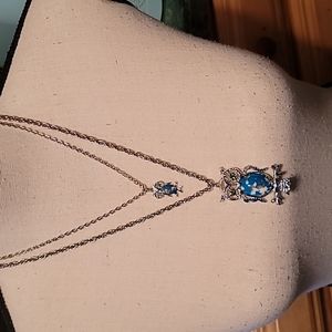 Hi Lo Owl Necklace, Two Necklaces In One